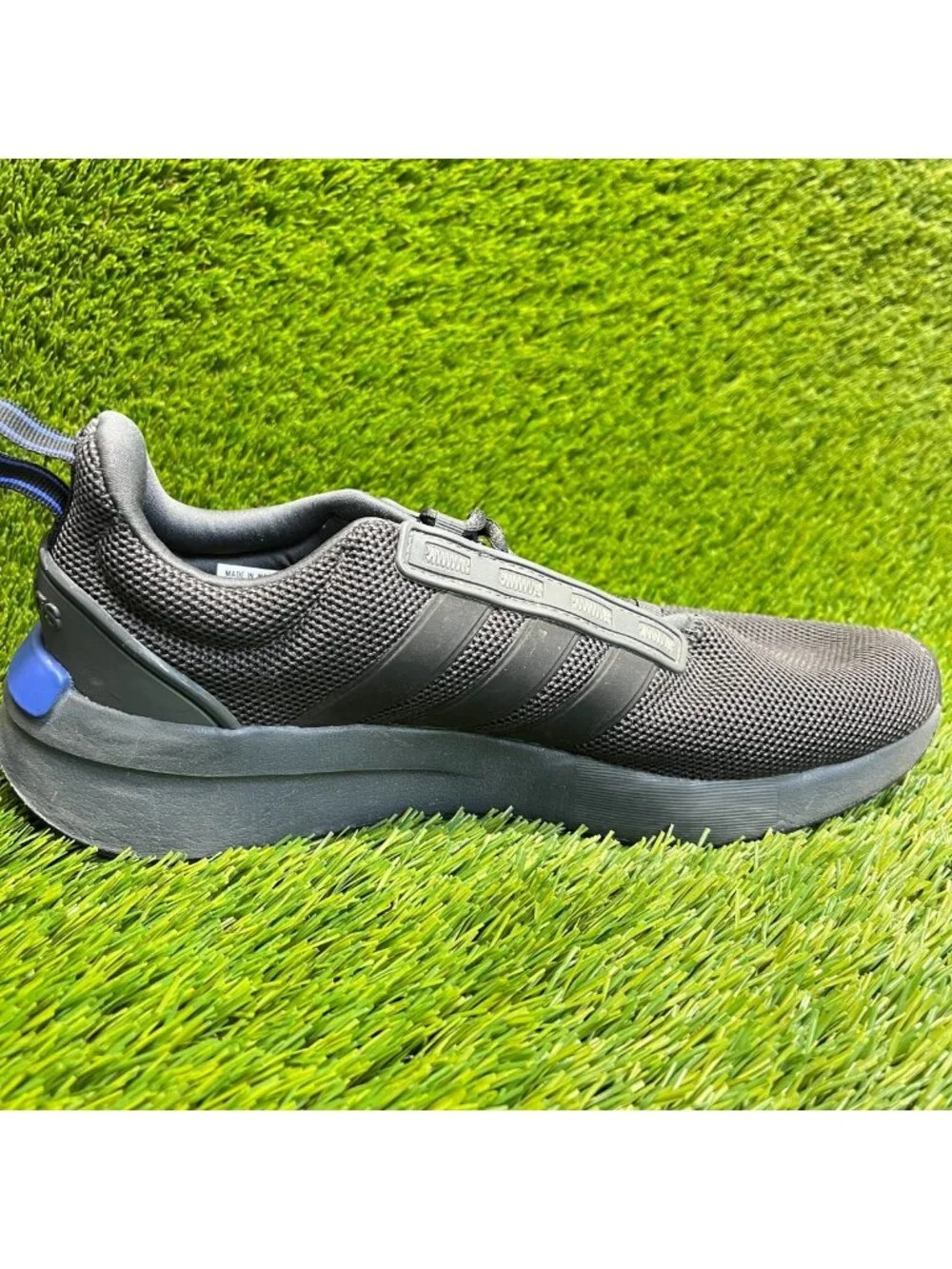 Adidas Racer TR21 Mens Size 8 Gray Black Athletic Running Walking Shoes Sneakers